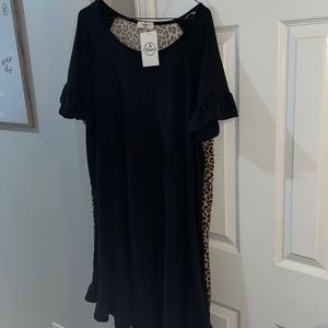 Black/Cheetah Dress